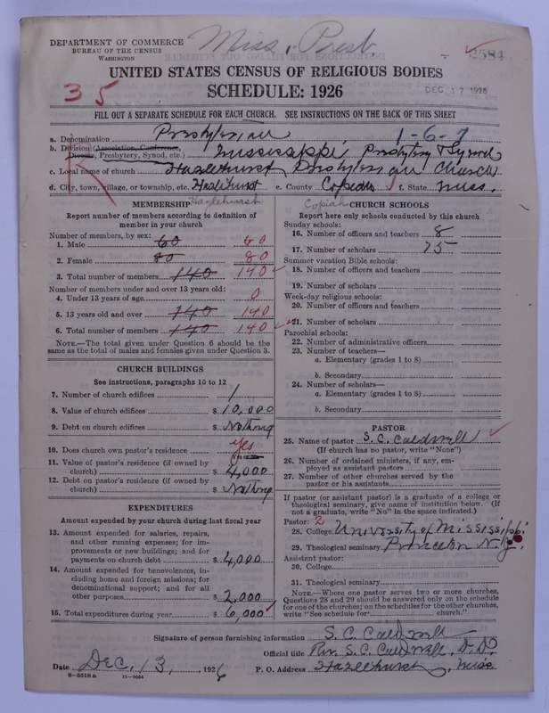 Scan of Presbyterian Church in the United States: 2584