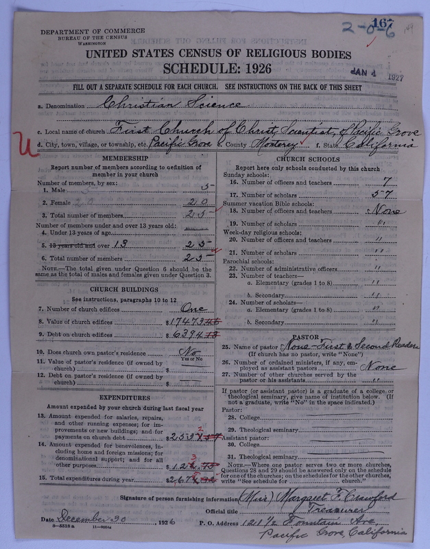 Scan of Church of Christ, Scientist: 167