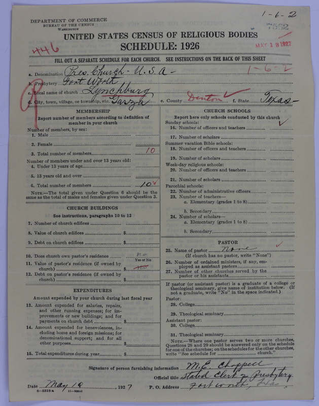 Scan of Presbyterian Church in the United States of America: 7562