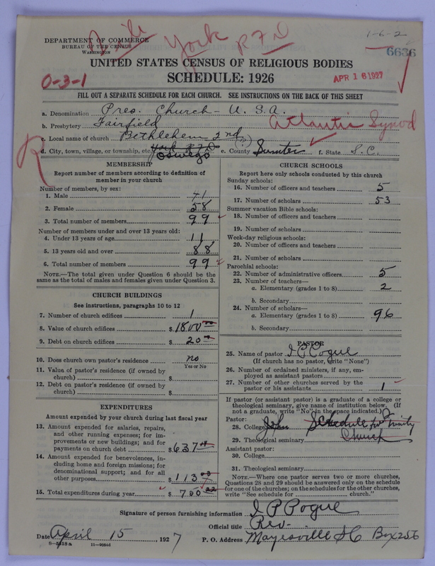 Scan of Presbyterian Church in the United States of America: 6636