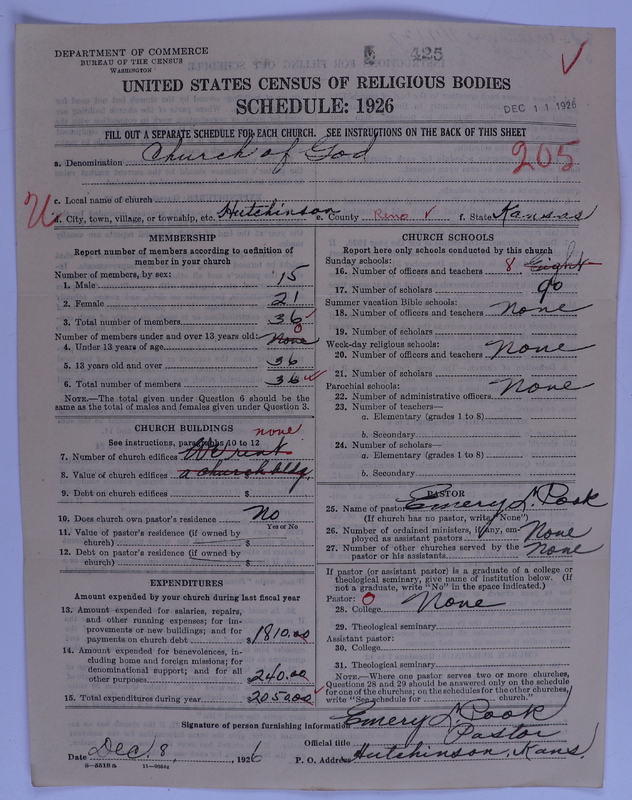Scan of Church of God (Headquarters, Anderson, Ind.): 425