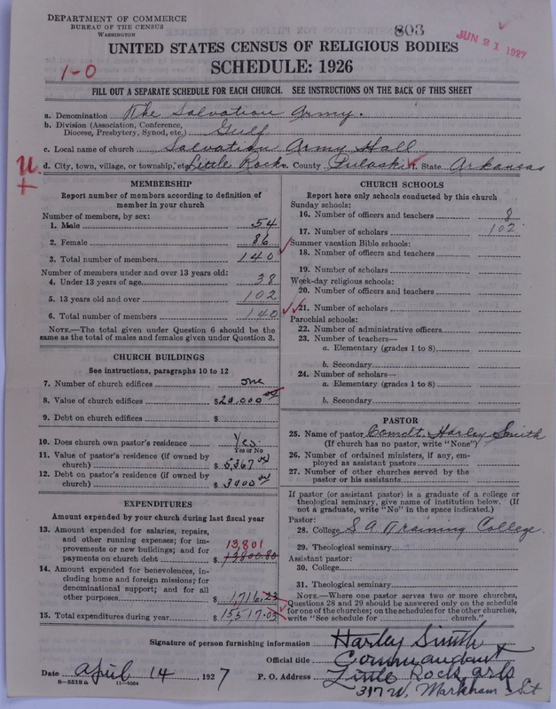 Scan of Salvation Army: 803