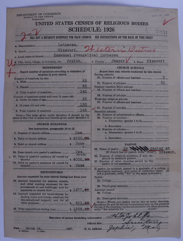 Scan of Evangelical Lutheran Synodical Conference of America: Evangelical Lutheran Synod of Missouri, Ohio, and Other States: 2251