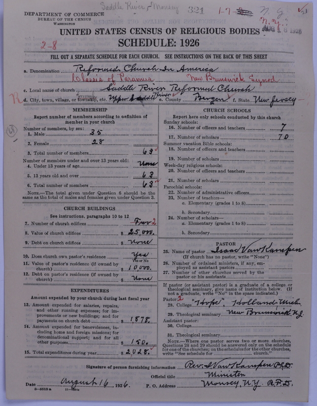 Scan of Reformed Church in America: 321