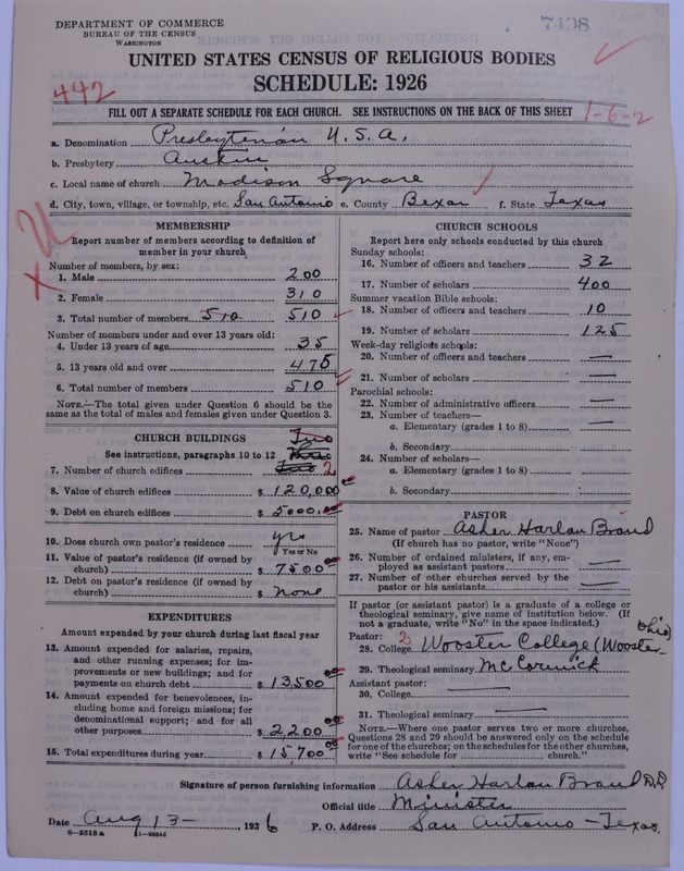 Scan of Presbyterian Church in the United States: 7498