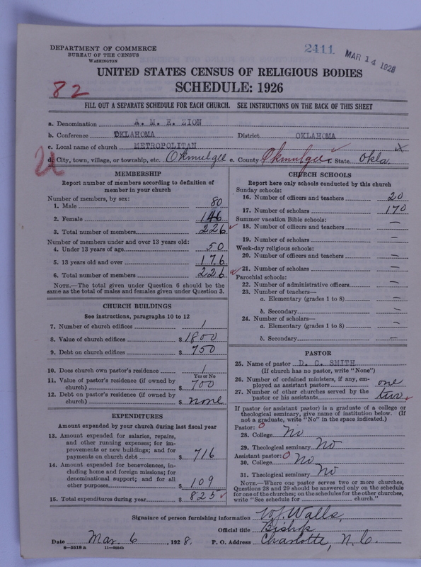 Scan of African Methodist Episcopal Zion Church: 2411