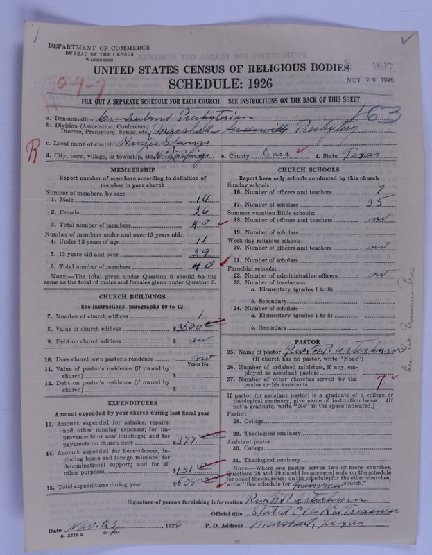 Scan of Cumberland Presbyterian Church: 997