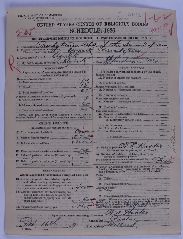 Scan of Presbyterian Church in the United States of America: 5101