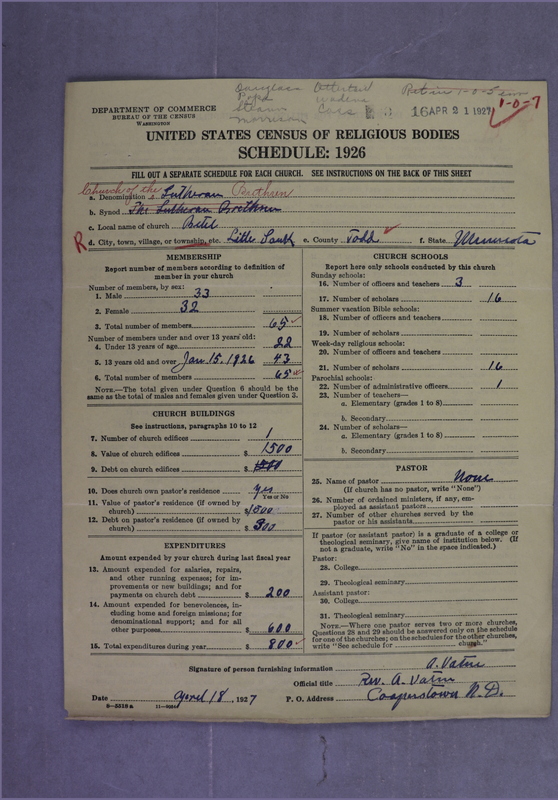 Scan of Church of the Lutheran Brethren of America: 16