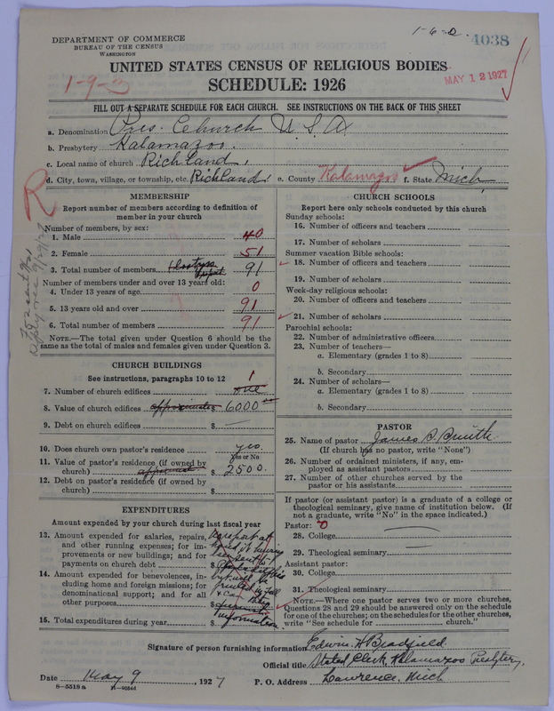 Scan of Presbyterian Church in the United States of America: 4038