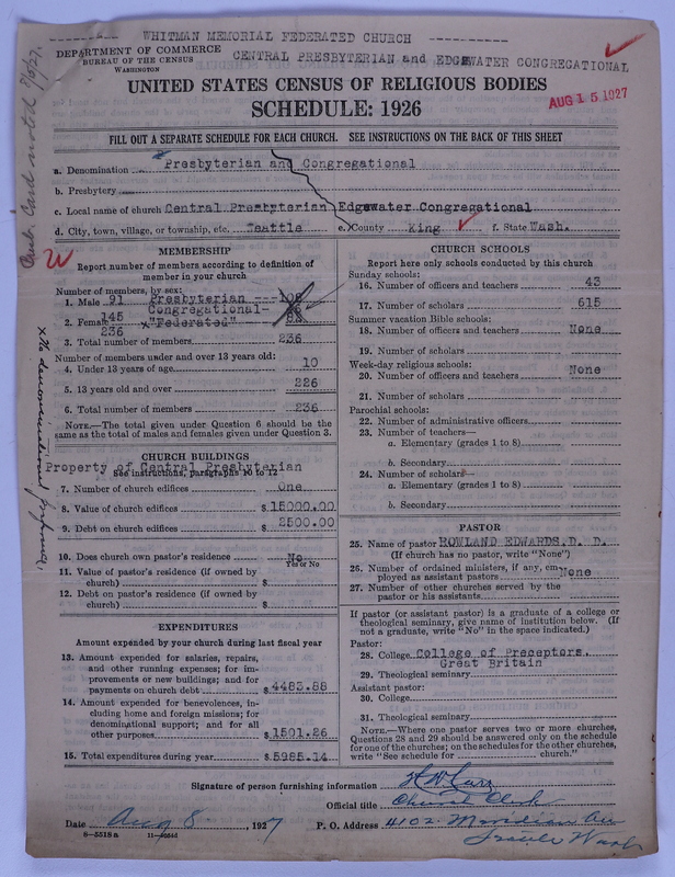 Scan of Federated Churches: