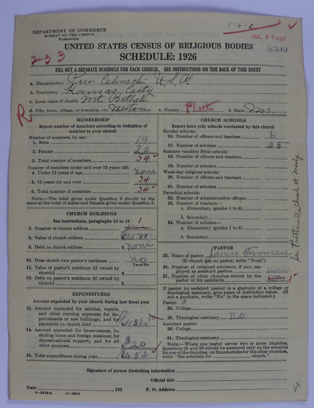 Scan of Presbyterian Church in the United States of America: 5309