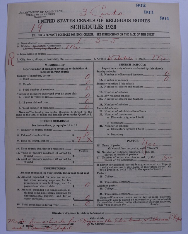 Scan of Methodist Protestant Church: 804