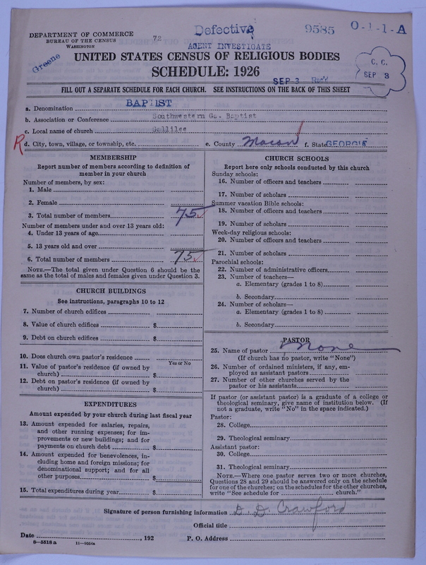 Scan of Negro Baptists: 9585