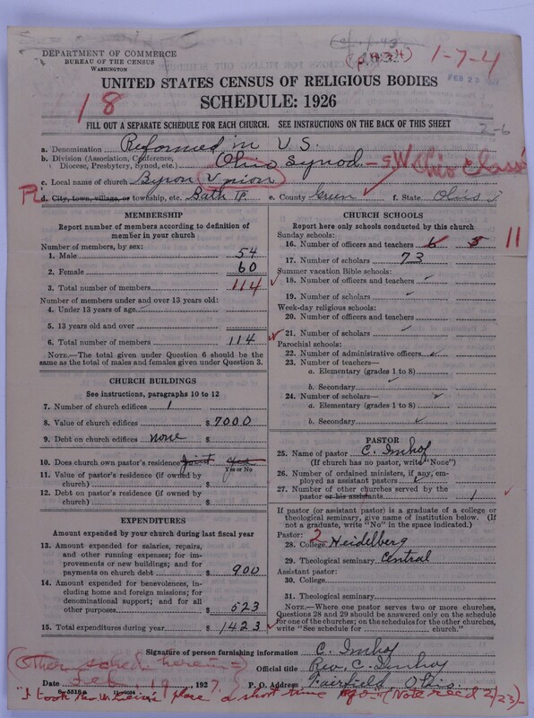 Scan of Reformed Church in the United States: 1022
