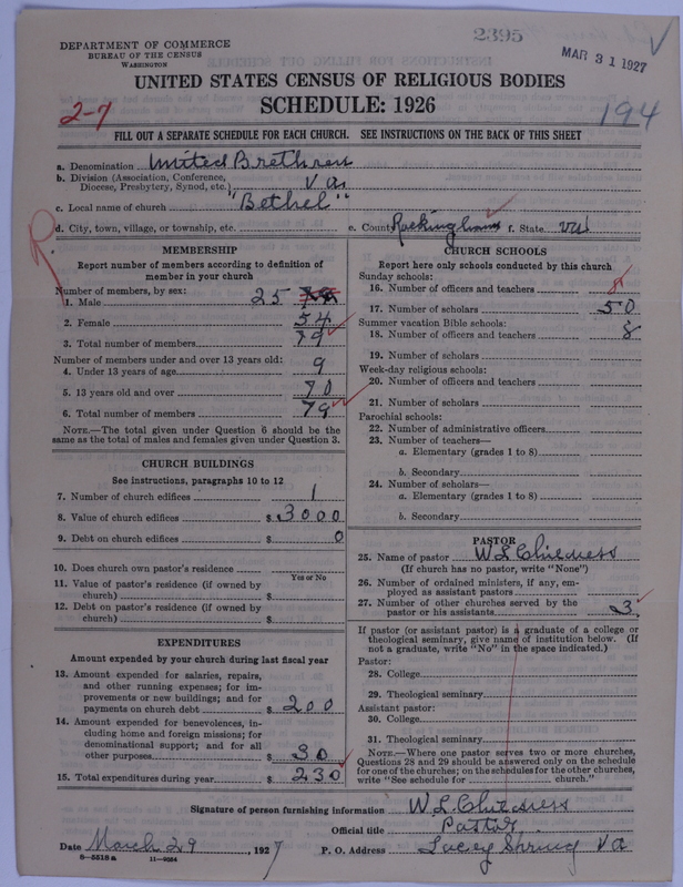 Scan of Church of the United Brethren in Christ: 2395