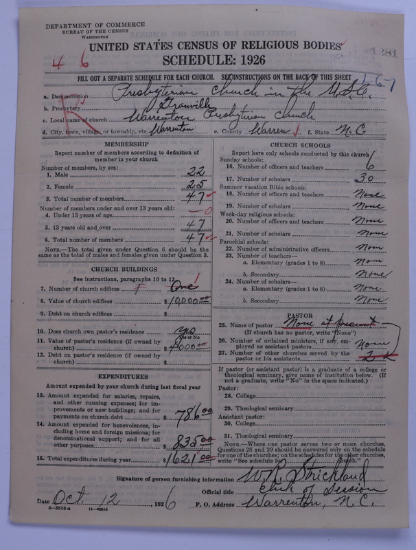 Scan of Presbyterian Church in the United States: 1281
