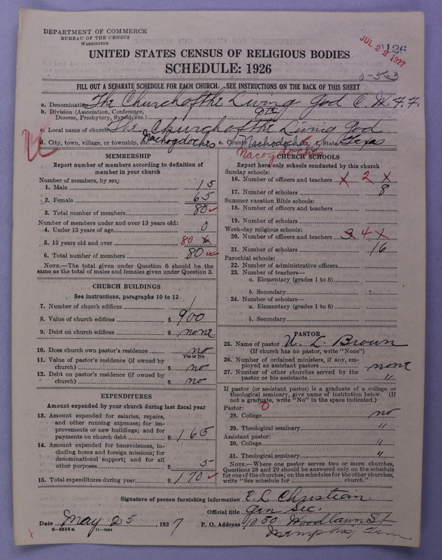 Scan of Church of the Living God, Christian Workers for Fellowship: 126