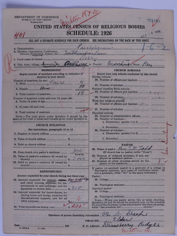 Scan of Presbyterian Church in the United States of America: 2106