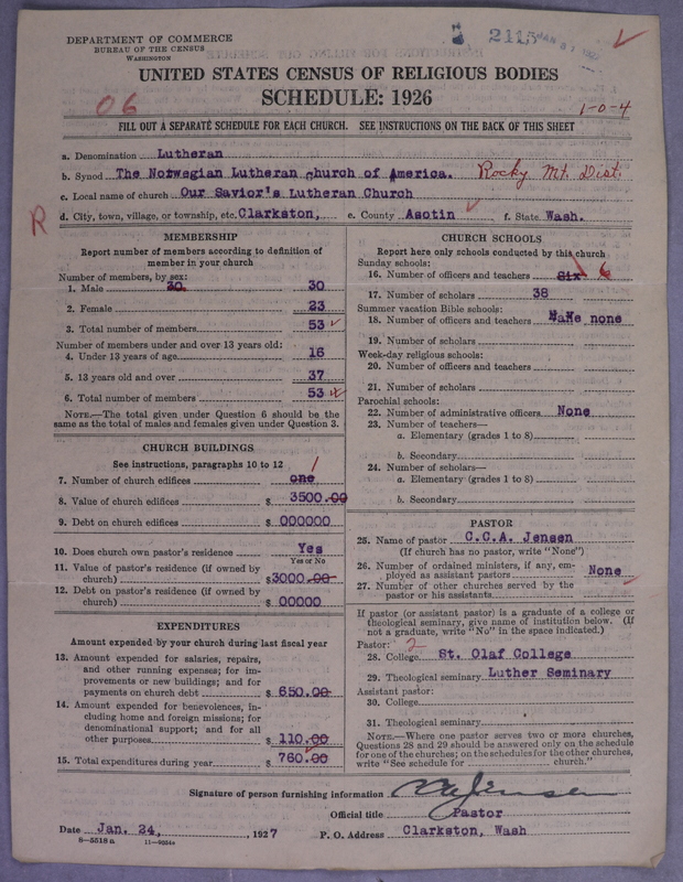 Scan of Norwegian Lutheran Church of America: 2416