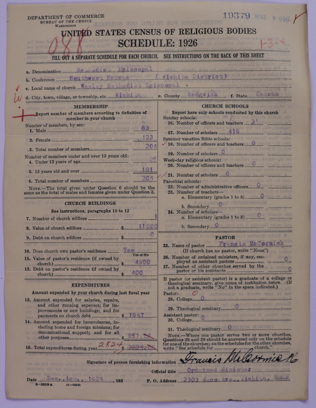 Scan of Methodist Episcopal Church: 19379