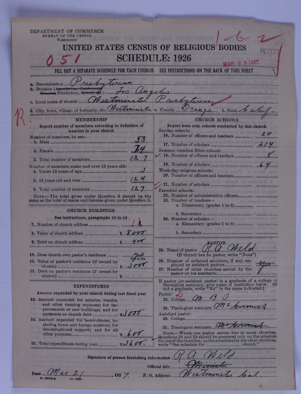 Scan of Presbyterian Church in the United States of America: 8767