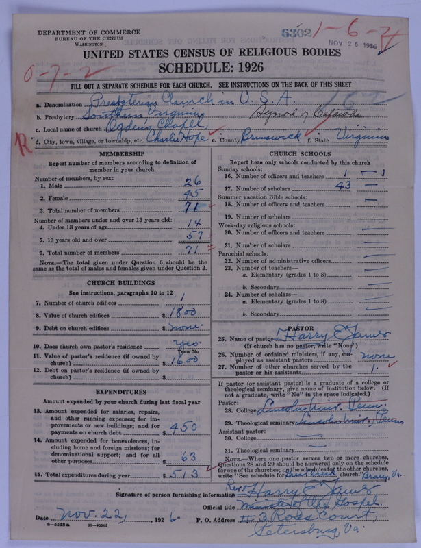 Scan of Presbyterian Church in the United States of America: 6302