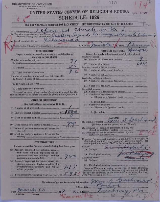Scan of Reformed Church in the United States: 415