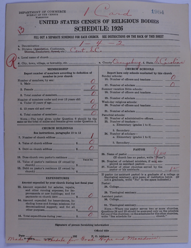 Scan of African Methodist Episcopal Church: 1984