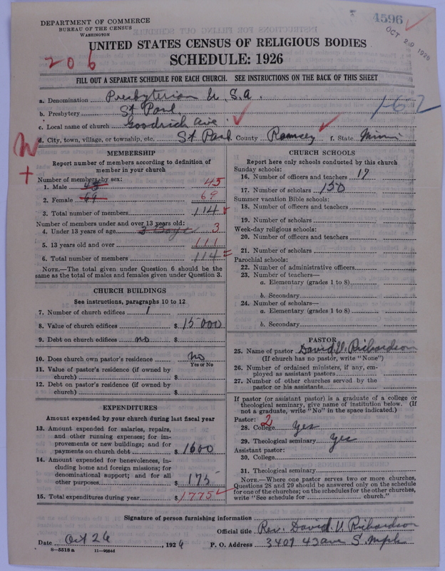 Scan of Presbyterian Church in the United States of America: 4596