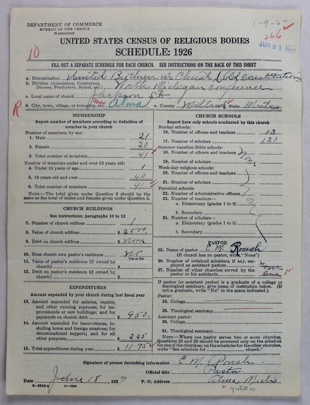 Scan of Church of the United Brethren in Christ (Old Constitution): 266