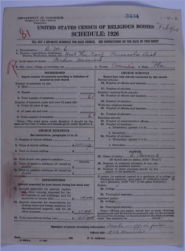 Scan of African Methodist Episcopal Church: 3434
