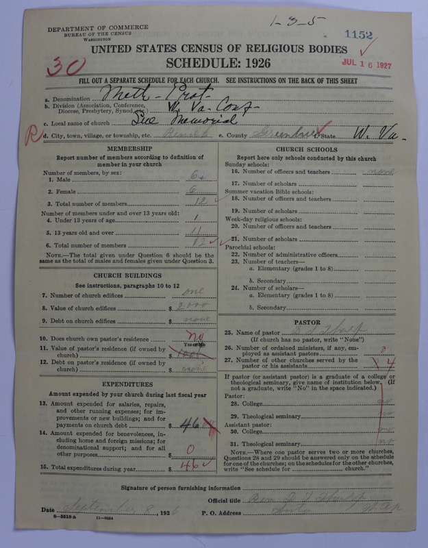 Scan of Methodist Protestant Church: 1152