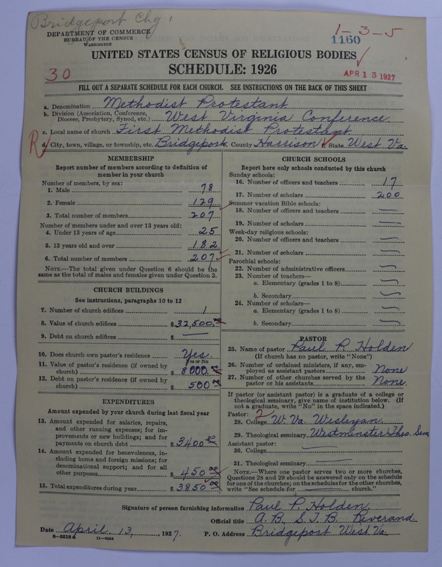 Scan of Methodist Protestant Church: 1160