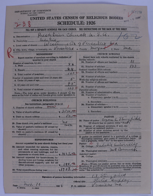 Scan of Presbyterian Church in the United States of America: 5279