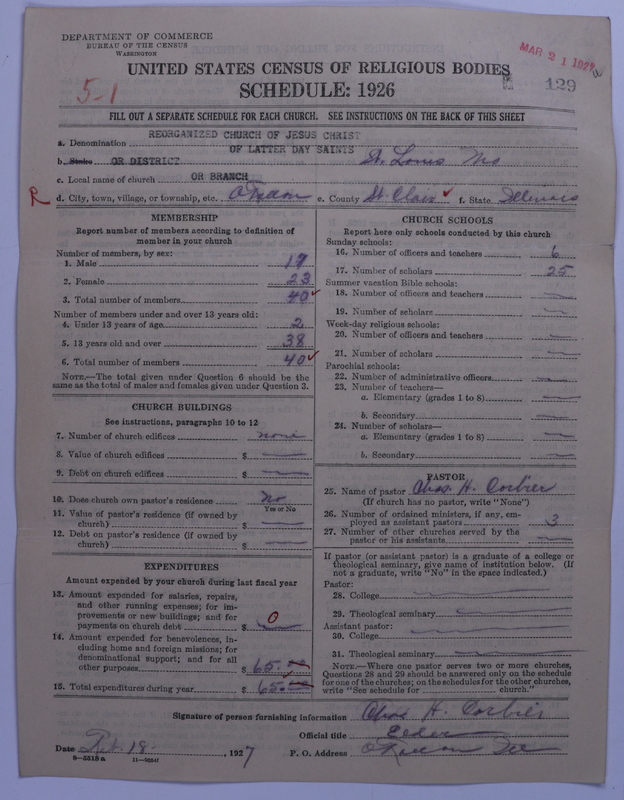Scan of Reorganized Church of Jesus Christ of Latter Day Saints: 129