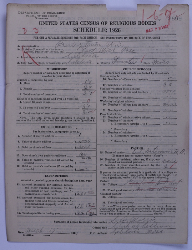 Scan of Presbyterian Church in the United States: 2699
