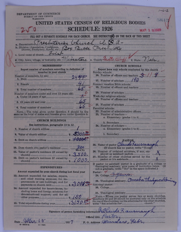 Scan of Presbyterian Church in the United States of America: 5843