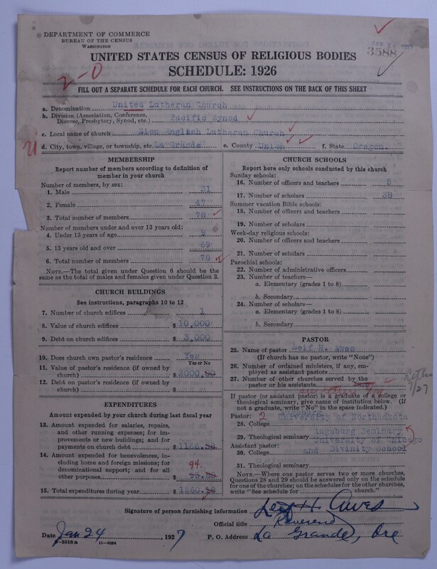 Scan of United Lutheran Church in America: 3588