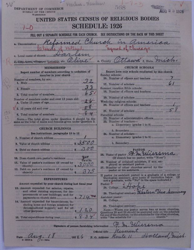 Scan of Reformed Church in America: 568