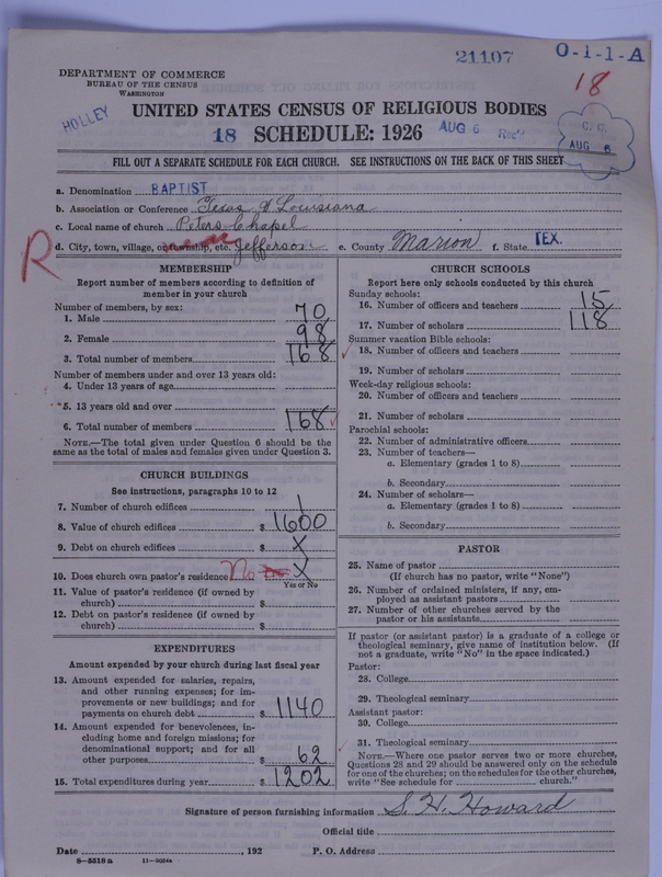 Scan of Negro Baptists: 21107