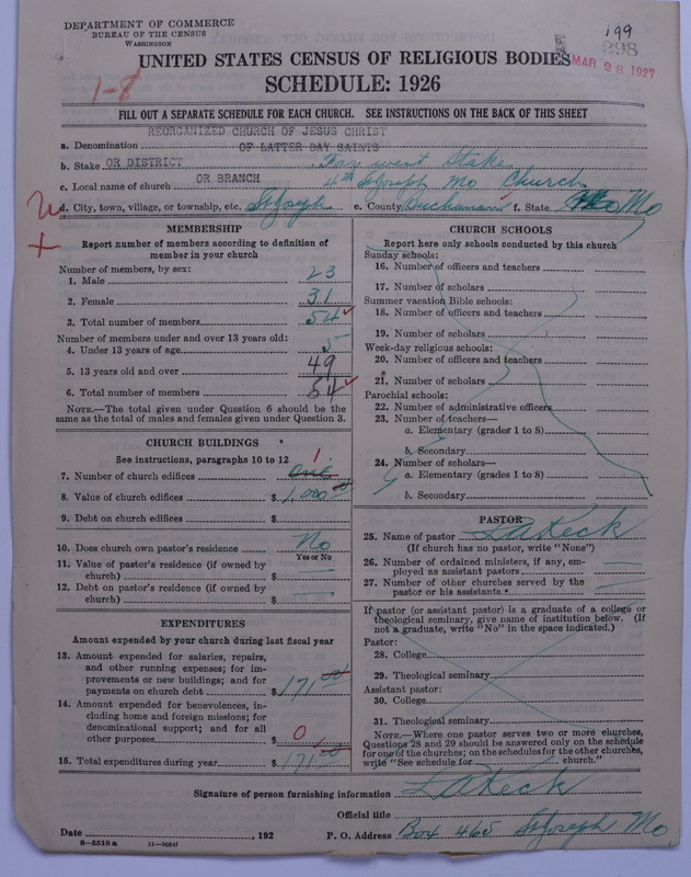 Scan of Reorganized Church of Jesus Christ of Latter Day Saints: 298