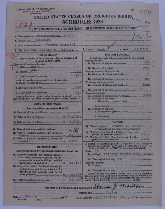 Scan of Presbyterian Church in the United States of America: 3479