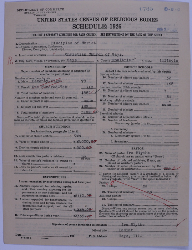 Scan of Disciples of Christ: 1765