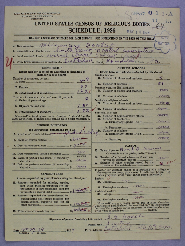 Scan of Negro Baptists: 9957