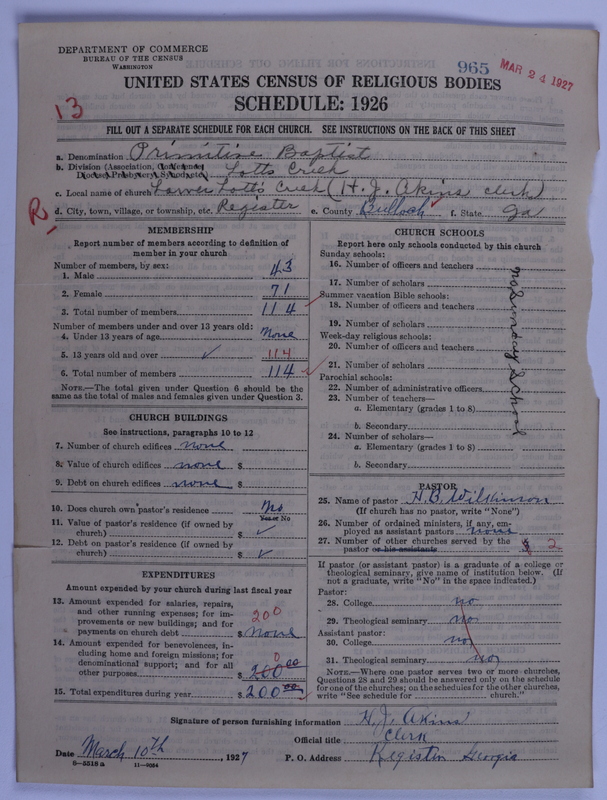 Scan of Primitive Baptists: 965