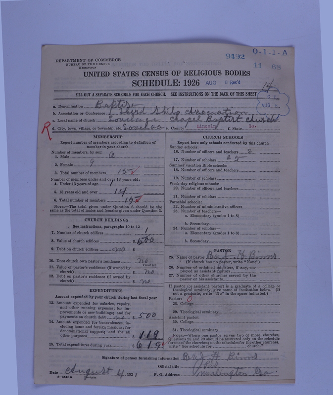 Scan of Negro Baptists: 9492