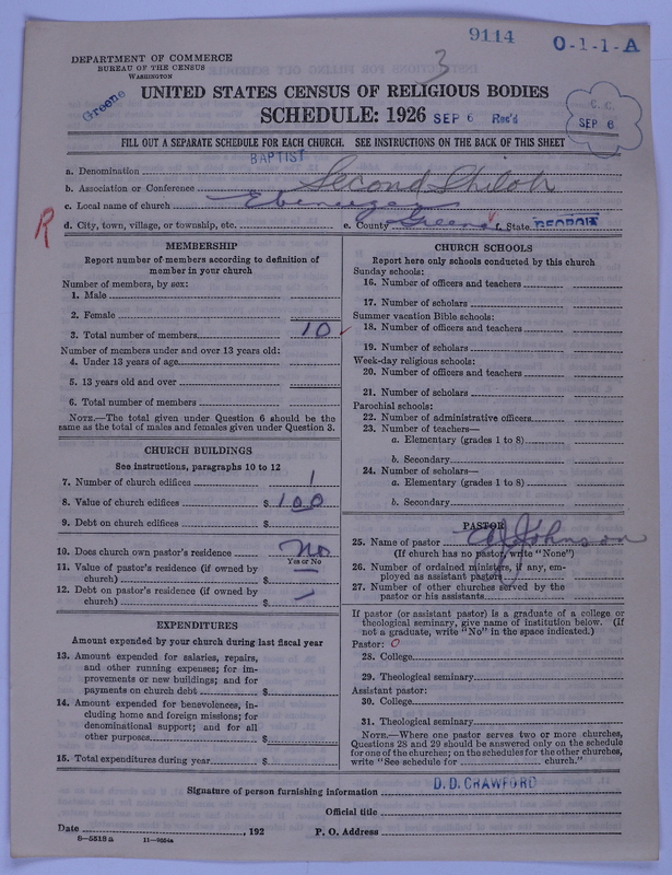 Scan of Negro Baptists: 9114