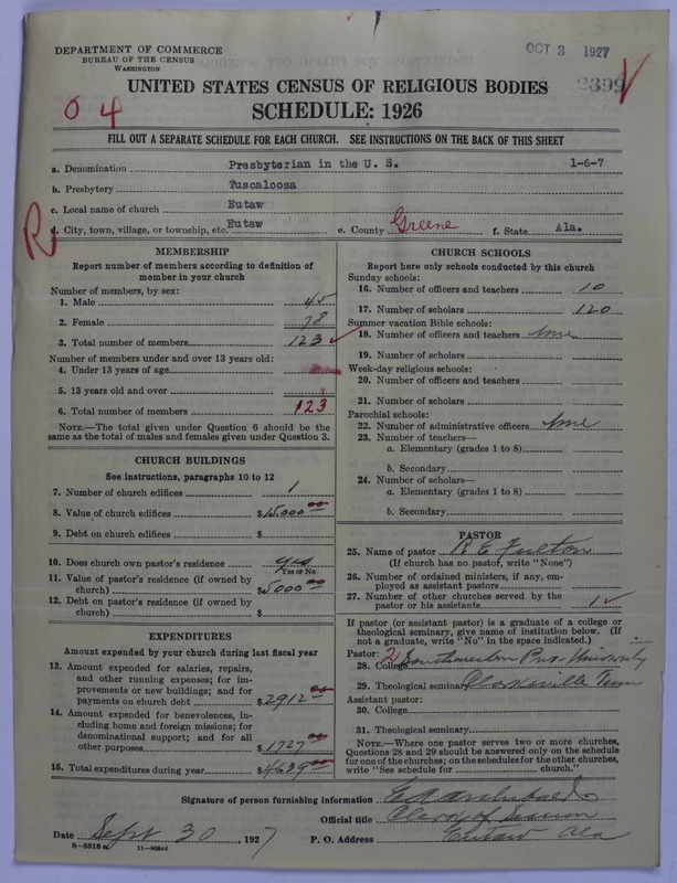 Scan of Presbyterian Church in the United States: 2399