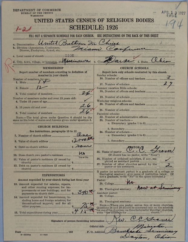 Scan of Church of the United Brethren in Christ: 664